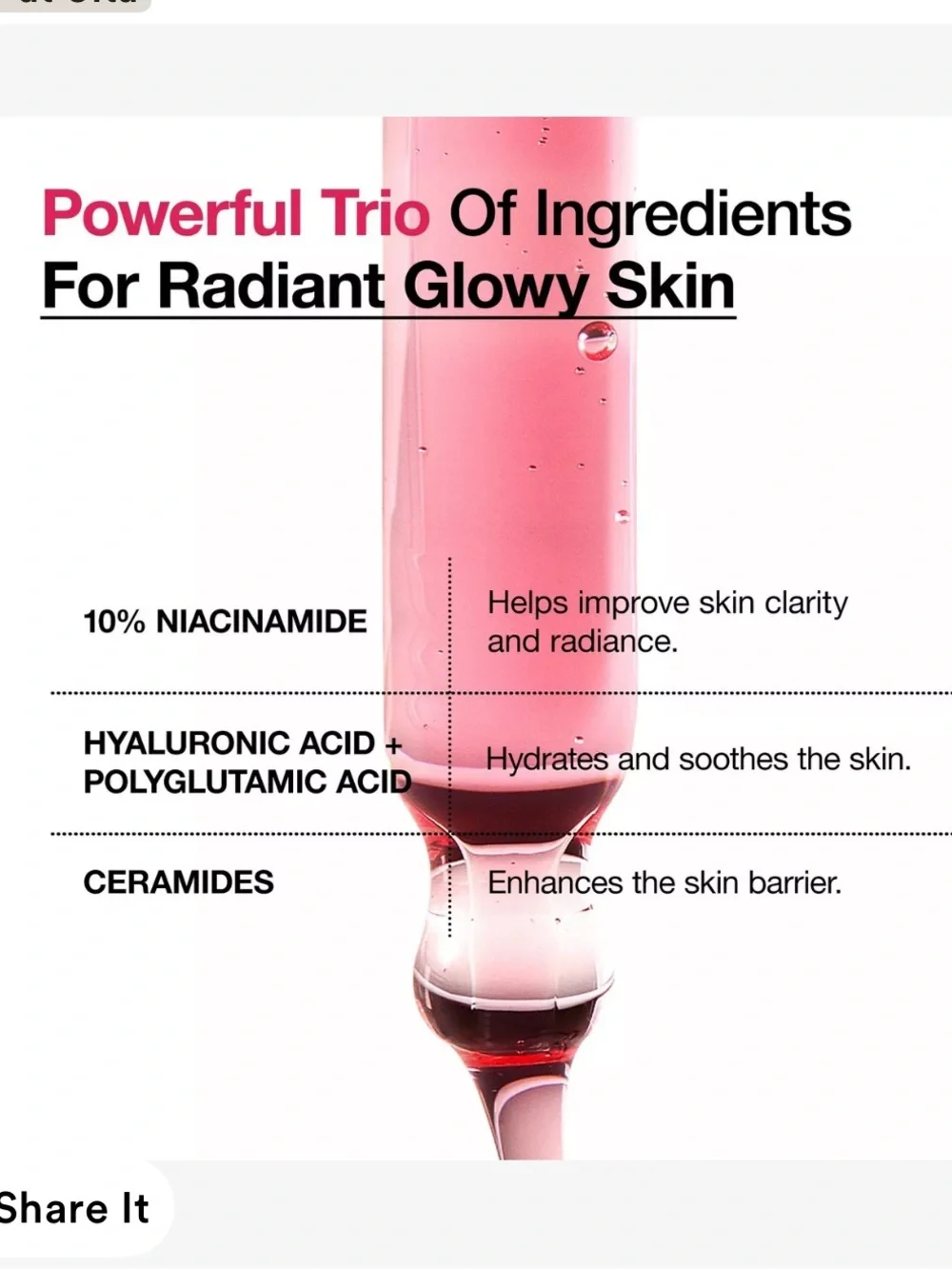 Anua 10+ niacinamide